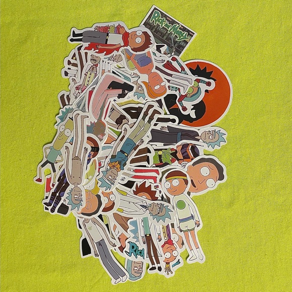 126pc Rick and Morty Stickers Vinyl Stickers Bomb Car Laptop Skateboard Luggage - Picture 5 of 5